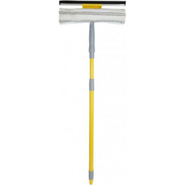 Ecofabric Швабра для миття вікон  2 в 1 насадка з мікрофібри 30 см ручка телескоп 75-120 см (EF-3020)
