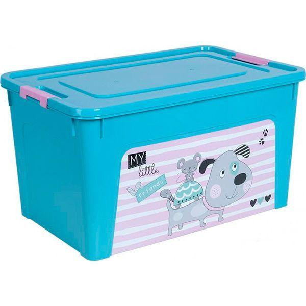 Алеана Контейнер для хранения пластиковая Smart Box с декором Pet Shop 27л (4823052323035) - зображення 1