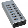 Voltronic USB 3.0 7-port 4QC3.0 Gray (YT-3H4+3) - зображення 1