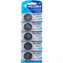 PKCELL CR-2430 bat(3B) Lithium 5шт (PC/CR2430)