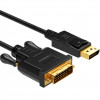 Voltronic DisplayPort to DVI 1.8m Black (YT-DP(M)/DVI(M)-1.8M) - зображення 1