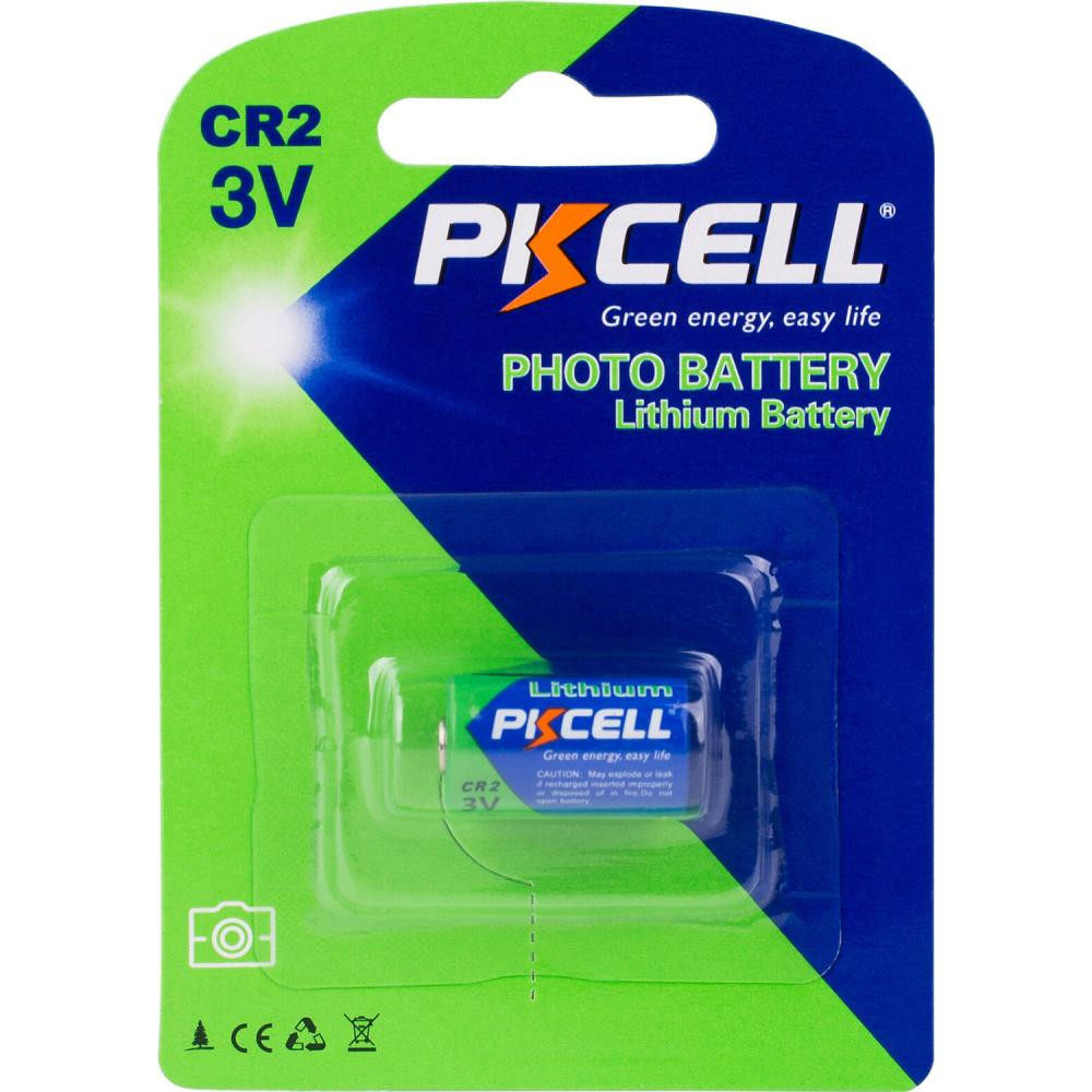 PKCELL CR2 bat(3B) Lithium 1шт Photo Battery (6942449566621) - зображення 1