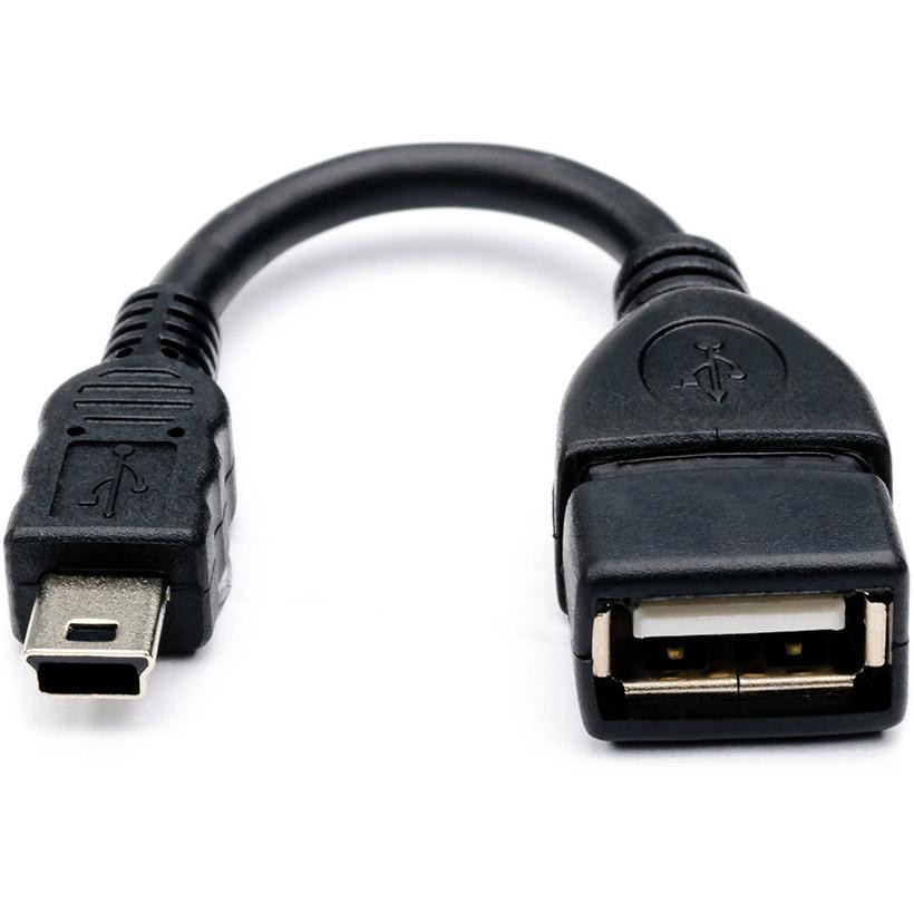 Voltronic USB2.0 AF/Mini-BM 0.1m Black (YT-C/AF-0.1MNB) - зображення 1