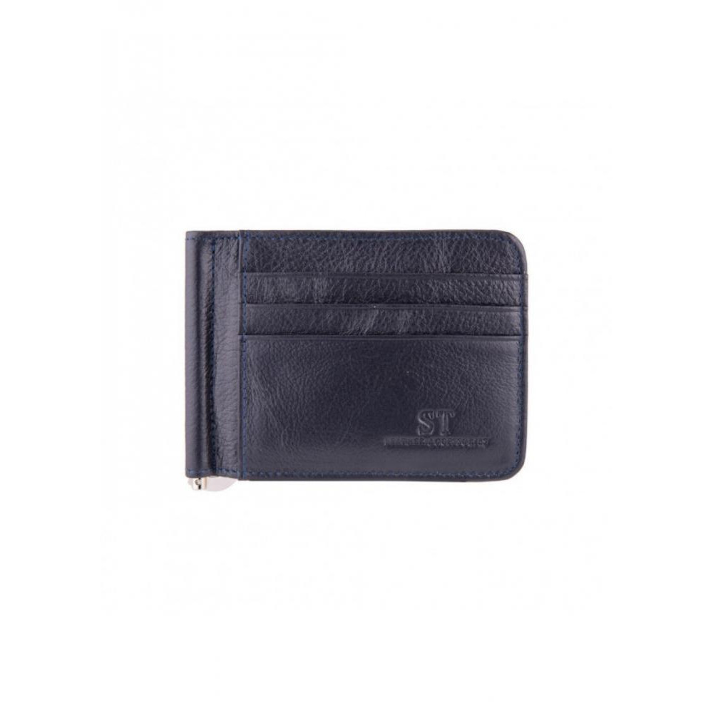 ST Leather Шкіряний затиск для грошей  (ST452) 98533 Синій - зображення 1
