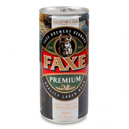 Faxe Пиво  «Преміум» світле з/б, 1 л (5741000895009)