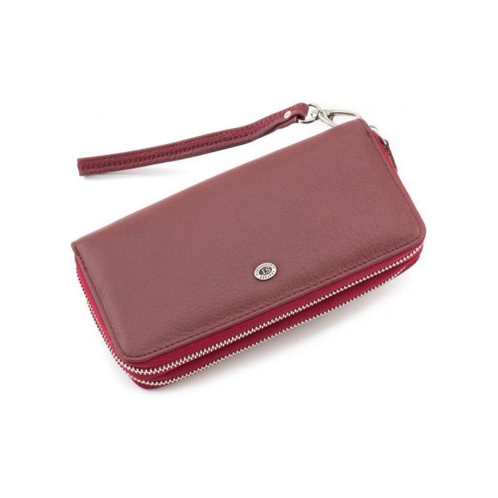 ST Leather Жіночий шкіряний гаманець - клатч  (ST238-2) 98421 Бордовий - зображення 1