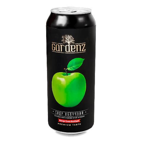 GardenZ Сидр  Яблуко, білий, солодкий, 5,4%, з/б, 0,5 л (911961) (4820196930990) - зображення 1