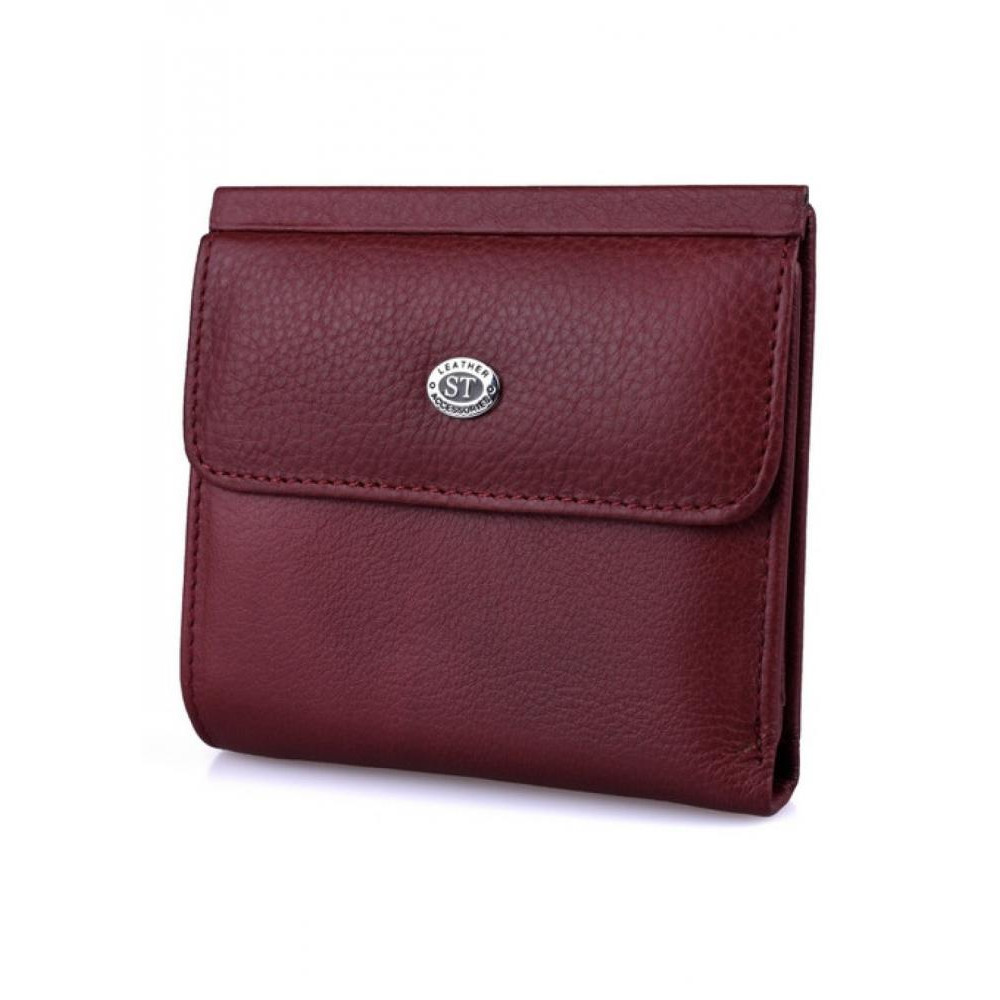 ST Leather Жіночий шкіряний гаманець  (ST209) 98413 Бордовий - зображення 1