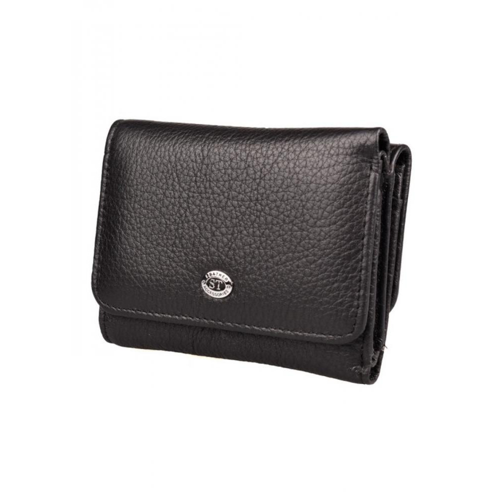 ST Leather Шкіряний гаманець зі шкіри  (ST403) 98457 Чорний - зображення 1