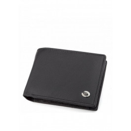 ST Leather Чоловічий шкіряний гаманець  (ST108) 98315 Чорний