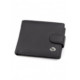 ST Leather Чоловічий гаманець з натуральної шкіри  (ST114) 98321 Чорний
