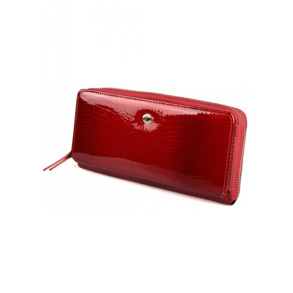 ST Leather Жіночий шкіряний гаманець клатч на молнии з візитниці  (S7001A) 98273 Червоний - зображення 1