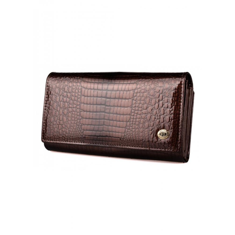 ST Leather Жіночий шкіряний гаманець з візитниці  (S9001A) 98283 Коричневий - зображення 1