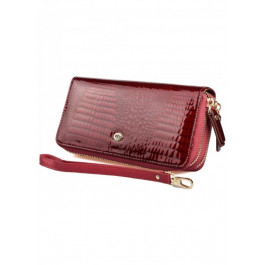 ST Leather Жіночий шкіряний гаманець клатч на дві молнии  (S5001A) 98246 Бордовий
