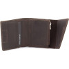 Grande Pelle Шкіряний гаманець шоколадного кольору з фіксацією на магніт  67840 - зображення 2
