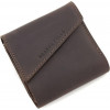 Grande Pelle Шкіряний гаманець шоколадного кольору з фіксацією на магніт  67840 - зображення 4