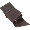 Grande Pelle Шкіряний гаманець шоколадного кольору з фіксацією на магніт  67840 - зображення 7