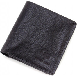 Grande Pelle Чоловіче портмоне маленького розміру з італійської шкіри чорного кольору  67836