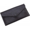 Grande Pelle Жіночий гаманець-конверт із натуральної шкіри чорного кольору на магніті  67802 - зображення 3