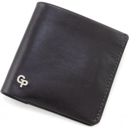 Grande Pelle Чоловіче портмоне з натуральної шкіри чорного кольору без монетниці  67811