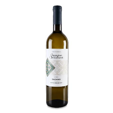 Georgian Ornament Вино біле напівсухе  Sachino White, 0,75 л (4860038004274) - зображення 1