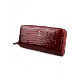 ST Leather Жіночий шкіряний гаманець клатч на молнии з візитниці  (S7001A) 98265 Бордовий