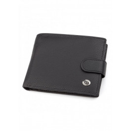 ST Leather Чоловічий гаманець з натуральної шкіри  (ST137) 98333 Чорний