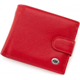 ST Leather Жіноче портмоне із натуральної шкіри червоного кольору з блоком під карти  1767456