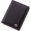 ST Leather Чоловіче портмоне із натуральної чорної шкіри із блоком під документи  1767441 - зображення 1