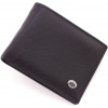 ST Leather Чорне маленьке чоловіче портмоне з натуральної шкіри на магнітах  1767353 - зображення 1