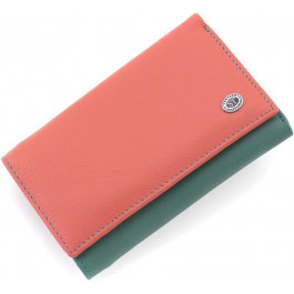 ST Leather Різнобарвний жіночий гаманець із натуральної шкіри на магнітах  1767327
