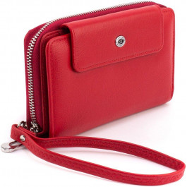ST Leather Червоний жіночий гаманець середнього розміру з натуральної шкіри  1767383