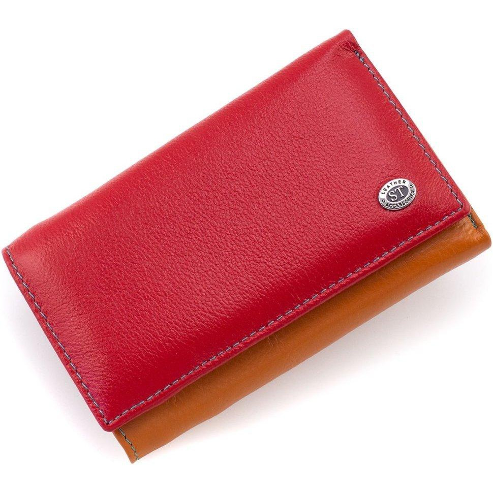 ST Leather Кольоровий жіночий гаманець середнього розміру з натуральної шкіри  1767326 - зображення 1