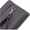 Karya Сірий жіночий гаманець-клатч із натуральної шкіри на зап'ястя  67505 - зображення 5