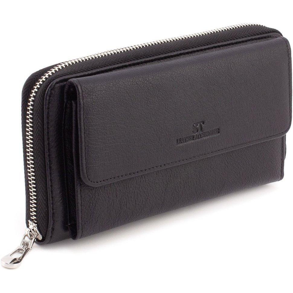ST Leather Чорний чоловічий гаманець-клатч із натуральної шкіри  1767405 - зображення 1