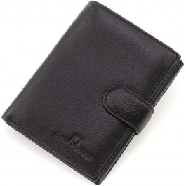 ST Leather Чоловіче портмоне з натуральної шкіри чорного кольору під документи  1767362