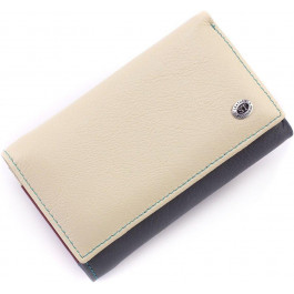 ST Leather Шкіряний жіночий гаманець у різнобарвному забарвленні з фіксацією на магніти  1767330