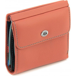 ST Leather Рожевий жіночий гаманець із натуральної шкіри у невеликому розмірі  1767339
