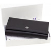 ST Leather Чорний жіночий шкіряний гаманець із блоком під карти  1767451 - зображення 7