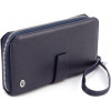 ST Leather Темно-синій гаманець-клатч із натуральної шкіри із кистьовим ремінцем  1767374 - зображення 1