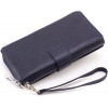ST Leather Темно-синій гаманець-клатч із натуральної шкіри із кистьовим ремінцем  1767374 - зображення 4