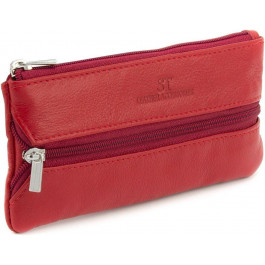 ST Leather Велика жіноча ключниця із натуральної шкіри червоного кольору  1767314