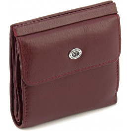 ST Leather Бордовий жіночий гаманець компактного розміру з натуральної шкіри  1767333