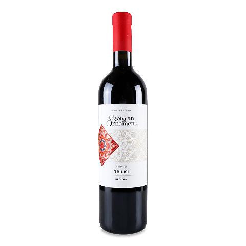 Georgian Ornament Вино червоне сухе  Tbilisi Red, 0,75 л (4860038004250) - зображення 1