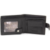 ST Leather Горизонтальне чоловіче портмоне із натуральної шкіри чорного кольору під документи  1767358 - зображення 2