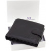 ST Leather Горизонтальне чоловіче портмоне із натуральної шкіри чорного кольору під документи  1767358 - зображення 9