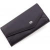 ST Leather Шкіряний жіночий гаманець чорного кольору з асиметричним клапаном на кнопці  1767408 - зображення 1