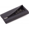 ST Leather Шкіряний жіночий гаманець чорного кольору з асиметричним клапаном на кнопці  1767408 - зображення 4