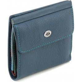 ST Leather Маленький жіночий гаманець синього кольору із натуральної шкіри  1767342