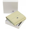 ST Leather Маленький жіночий шкіряний гаманець молочного кольору  1767341 - зображення 8
